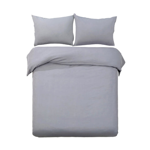 Giselle Bedding King 3-piece Quilt Set Grey - Soft, Breathable, Machine Washable - SuperSaverAU - view 1