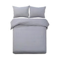 Giselle Bedding Super King 3-piece Quilt Set Grey - Soft, Breathable, Machine Washable - SuperSaverAU - view 1