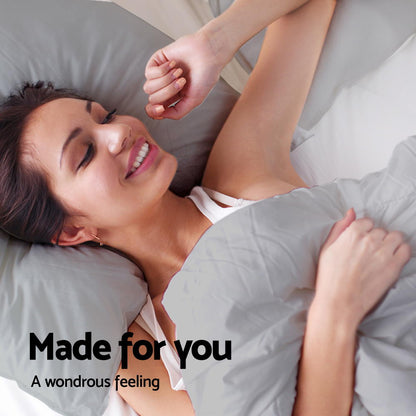 Giselle Bedding Super King 3-piece Quilt Set Grey - Soft, Breathable, Machine Washable