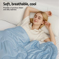 Giselle Tencel Quilt Queen 200GSM Lightweight Soft Comfortable Blue - SuperSaverAU - view 6