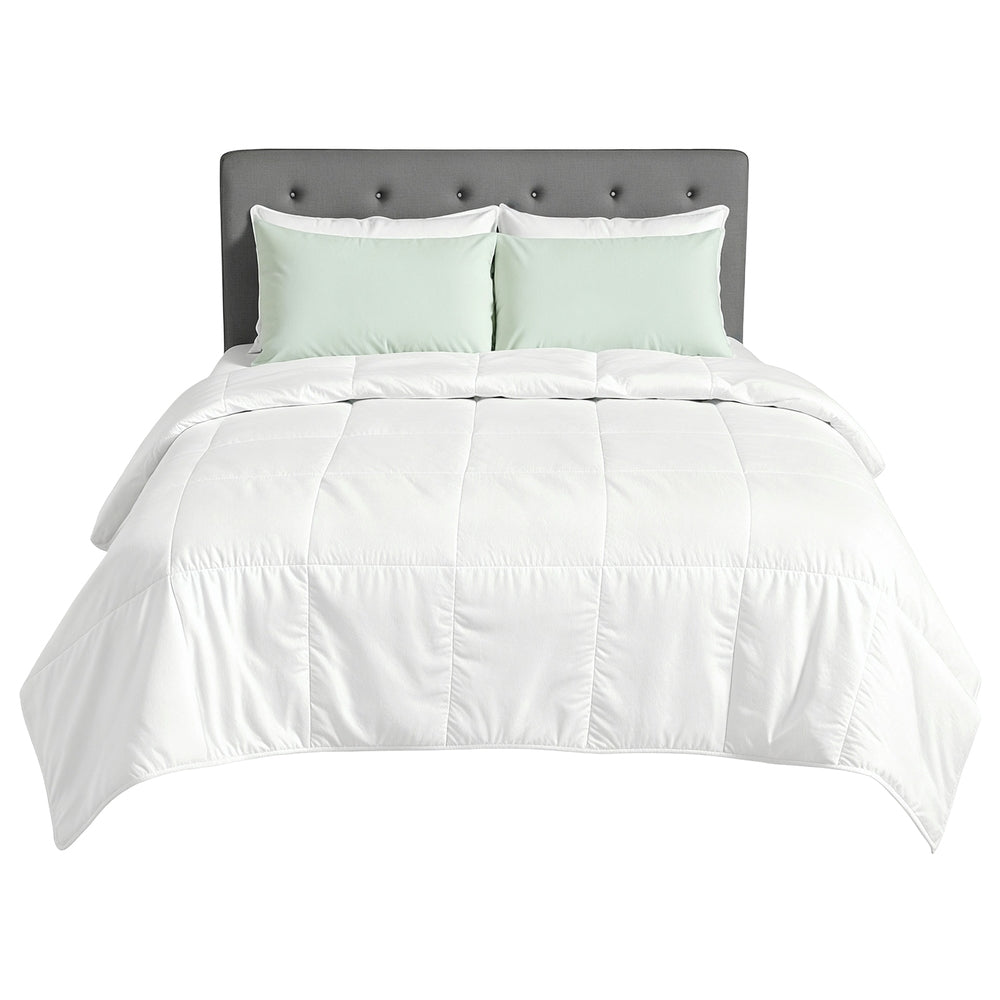 Giselle Bedding Bamboo Fiber Summer Quilt 200gsm Queen - Breathable, Mould-Resistant - SuperSaverAU - view 3