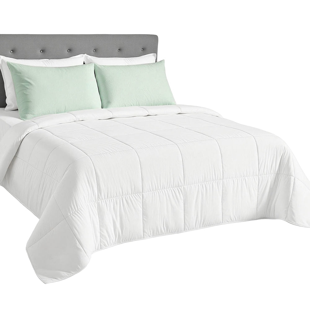 Giselle Bedding Bamboo Fiber Summer Quilt 200gsm Super King - Lightweight & Breathable - SuperSaverAU - view 1