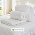 Giselle Bedding Bamboo Fiber Summer Quilt 200gsm Super King - Lightweight & Breathable - SuperSaverAU - view 2
