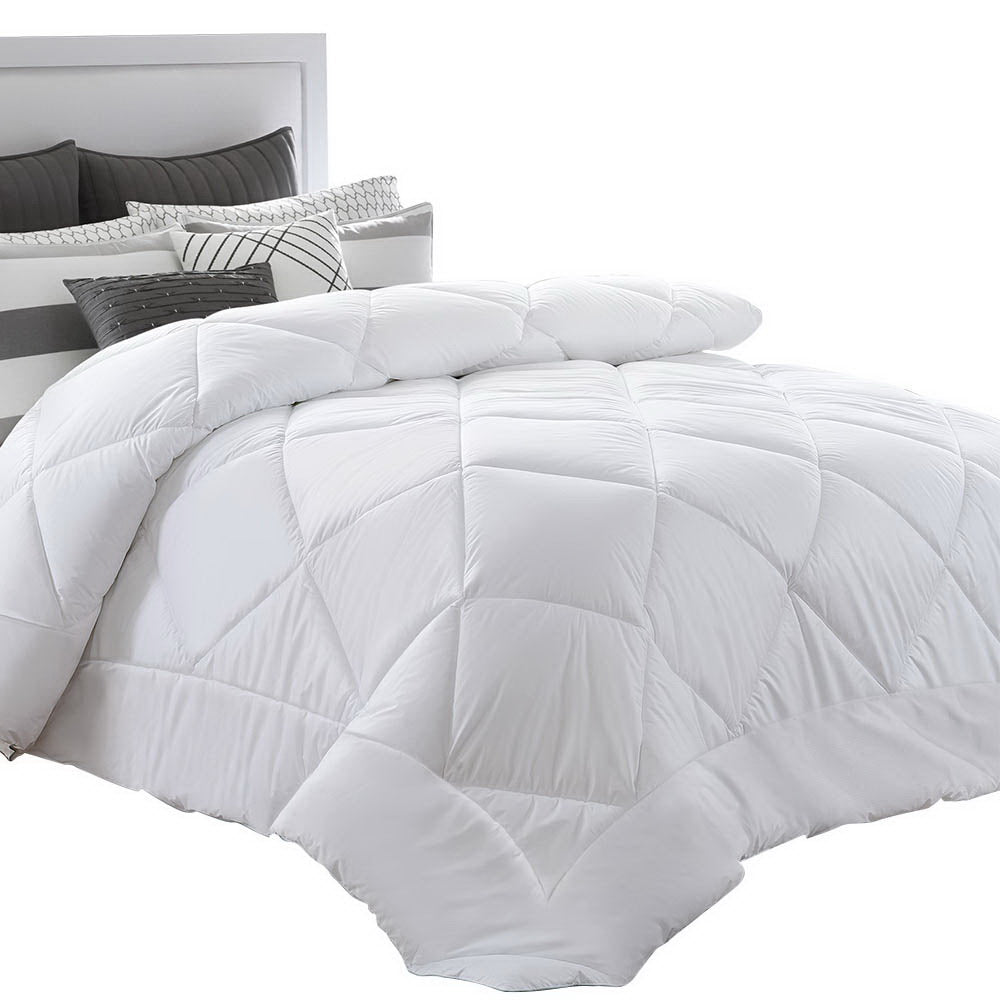 Giselle Bedding Super King Size 400GSM Microfibre Bamboo Quilt - Breathable & Eco-Friendly - SuperSaverAU - view 1