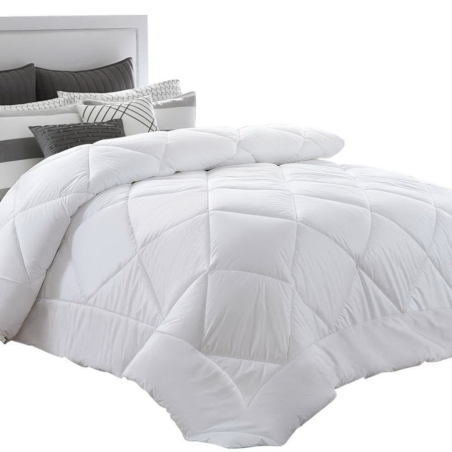 Giselle Bedding Super King Size 400GSM Microfibre Bamboo Quilt - Breathable & Eco-Friendly - SuperSaverAU - view 1