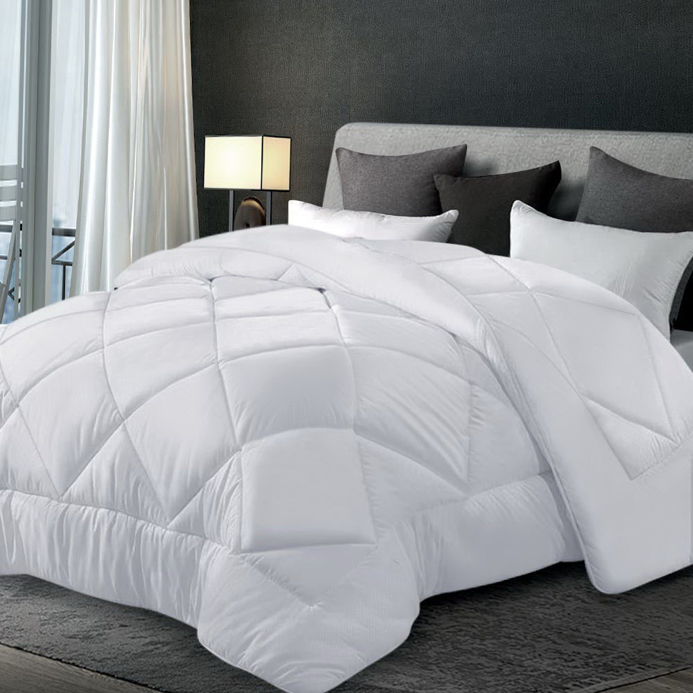 Giselle Bedding Bamboo Blend Microfibre Quilt King - 700gsm, Anti-bacterial, Breathable - SuperSaverAU - view 8