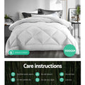 Giselle Bedding Bamboo Blend Microfibre Quilt 700gsm Queen - Soft, Breathable, Eco-Friendly - SuperSaverAU - view 6