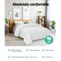 Giselle Bedding Bamboo Blend Microfibre Quilt 800GSM Queen - Breathable & Eco-Friendly - SuperSaverAU - view 3