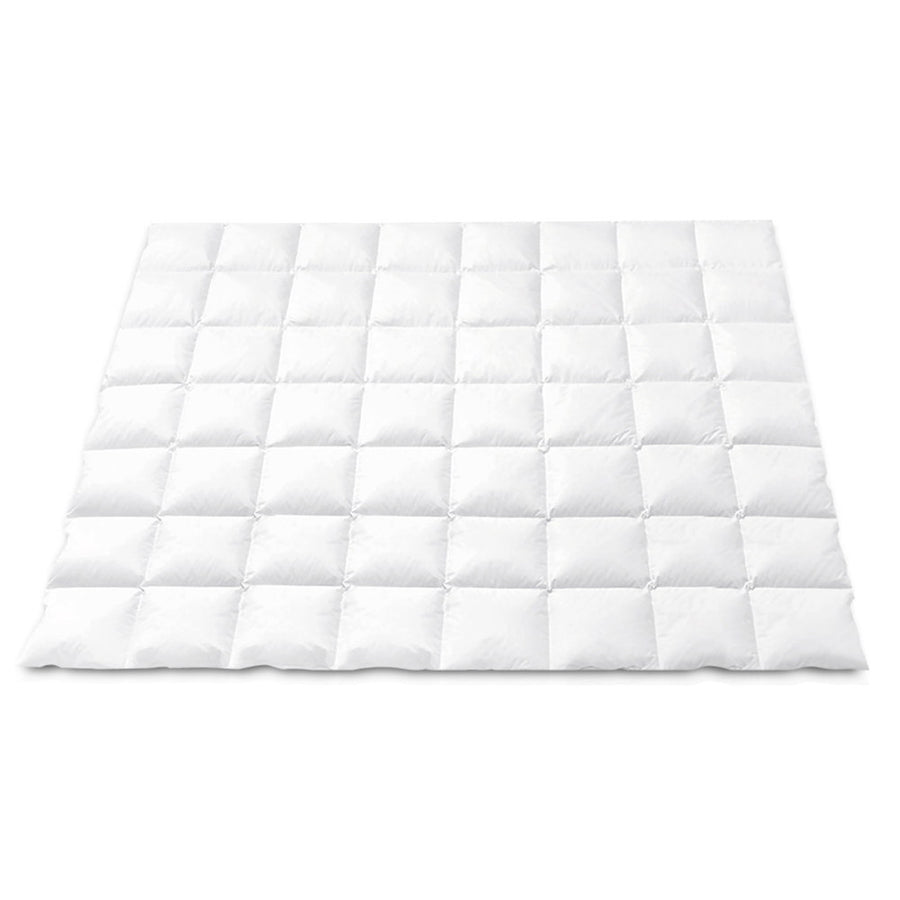 Giselle Bedding Duck Down Feather Quilt 700GSM Double - Lightweight, Cotton Cover - SuperSaverAU - view 1