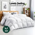 Giselle Bedding Duck Down Feather Quilt 700GSM Double - Lightweight, Cotton Cover - SuperSaverAU - view 3