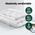 Giselle Bedding Duck Down Feather Quilt 700GSM Double - Lightweight, Cotton Cover - SuperSaverAU - view 5