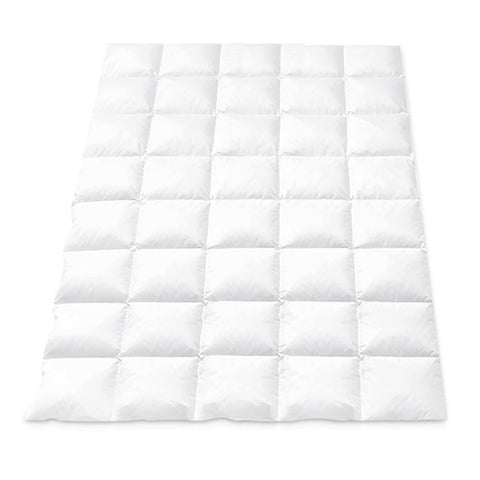 Giselle Bedding Duck Down Feather Quilt 700GSM Single - Lightweight, Cotton Cover - SuperSaverAU - view 1