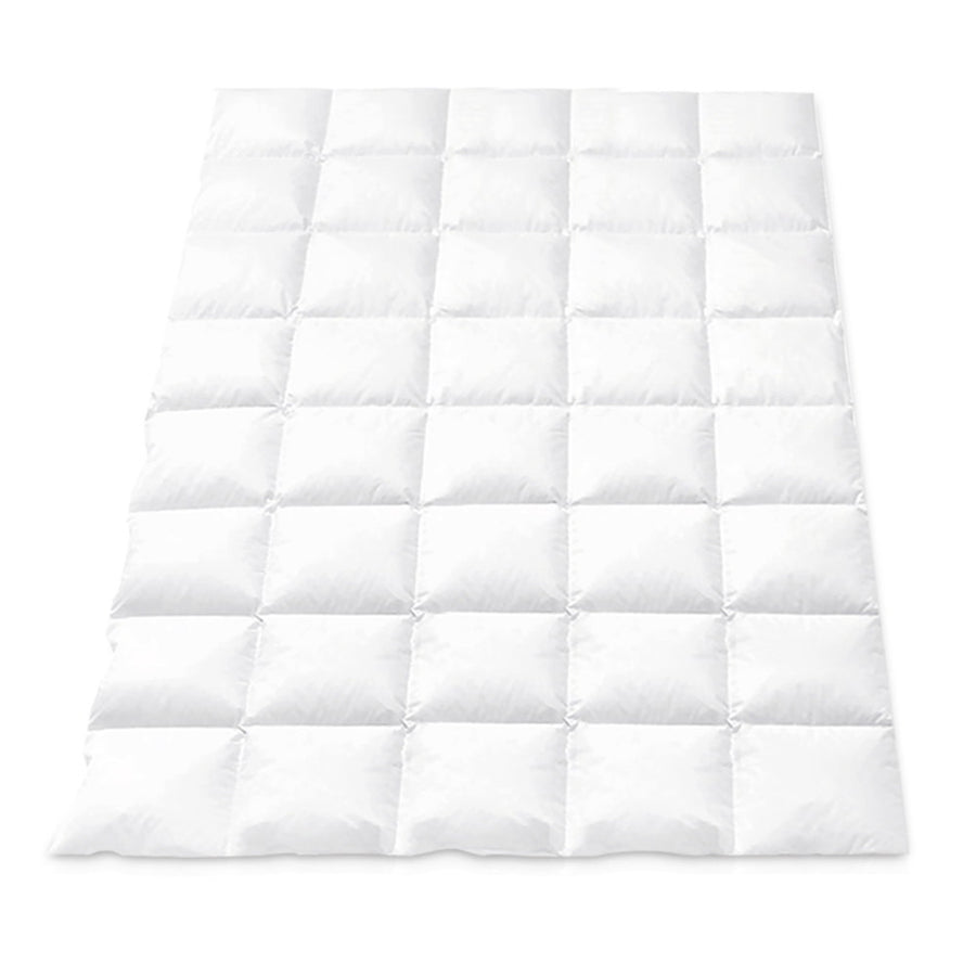 Giselle Bedding Duck Down Feather Quilt 700GSM Single - Lightweight, Cotton Cover - SuperSaverAU - view 1