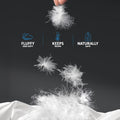 Giselle Bedding Duck Feather Down Quilt 500GSM King - White, Baffle Construction - SuperSaverAU - view 5