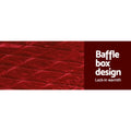 Giselle Bedding Faux Mink Quilt Burgundy Queen - Double-Sided, Soft, Thermo-Regulating - SuperSaverAU - view 5