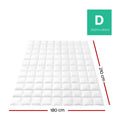 Giselle Bedding Goose Down Feather Quilt 700GSM Double - Lightweight, Cotton Cover - SuperSaverAU - view 2