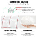 Giselle Bedding Goose Down Feather Quilt 700GSM Double - Lightweight, Cotton Cover - SuperSaverAU - view 4