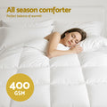 Giselle Bedding Double Size 400GSM Microfibre Quilt All Season Comforter - SuperSaverAU - view 4