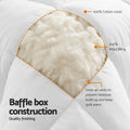 Giselle Bedding 500GSM Wool Quilt – Double, Cotton Cover with Baffle Box Construction