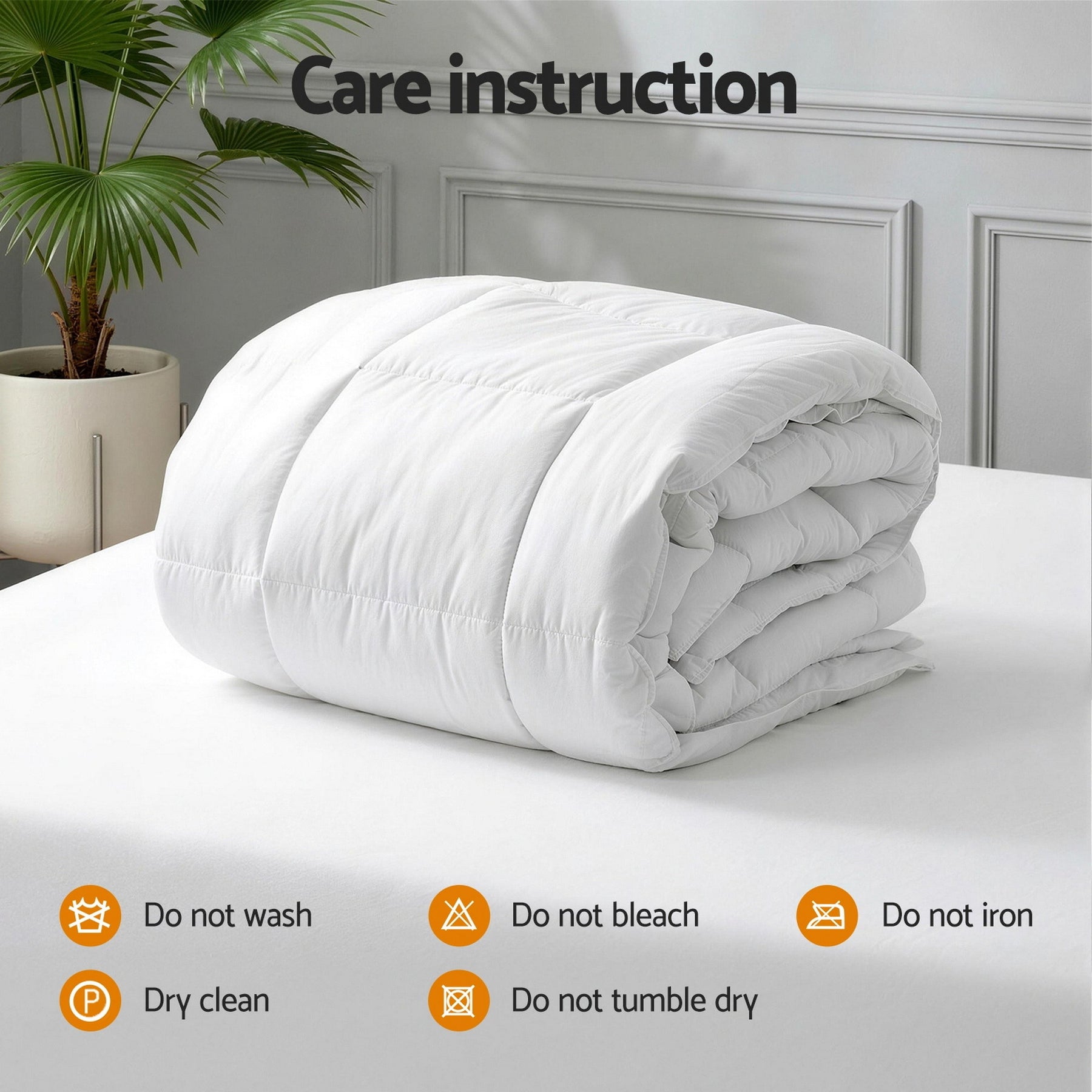 Giselle Bedding 500GSM Wool Quilt – Double, Cotton Cover with Baffle Box Construction