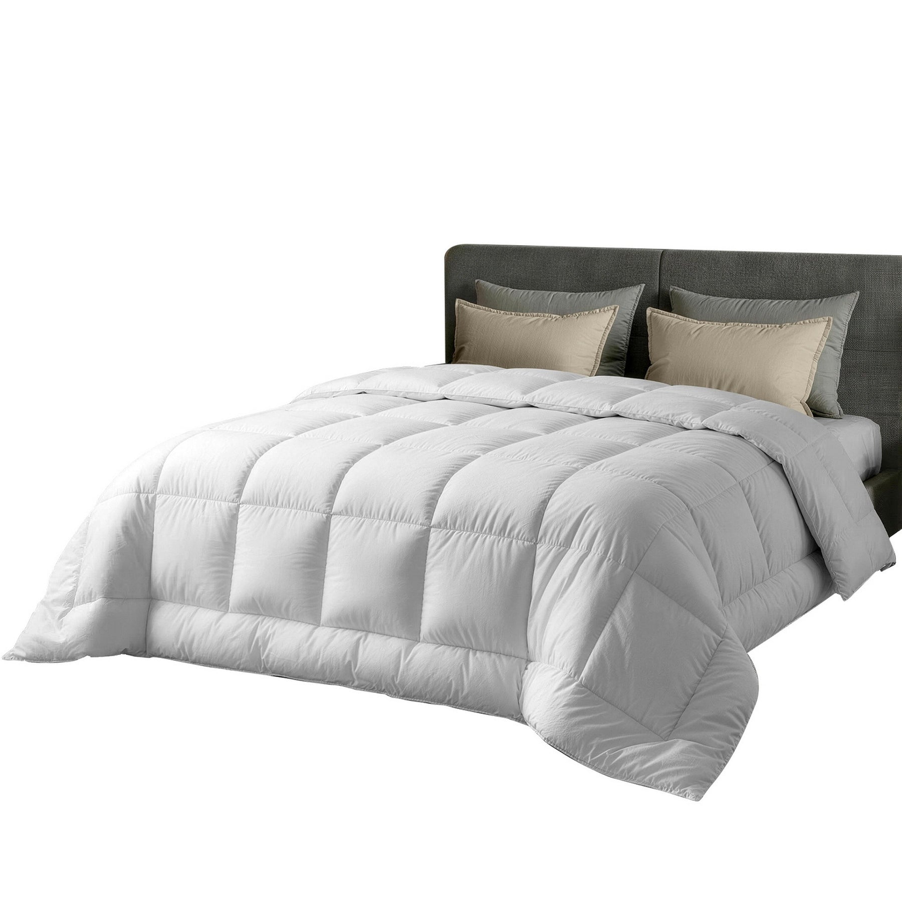 Giselle Bedding 500GSM Wool Quilt – Queen, Cotton Cover with Baffle Box Construction