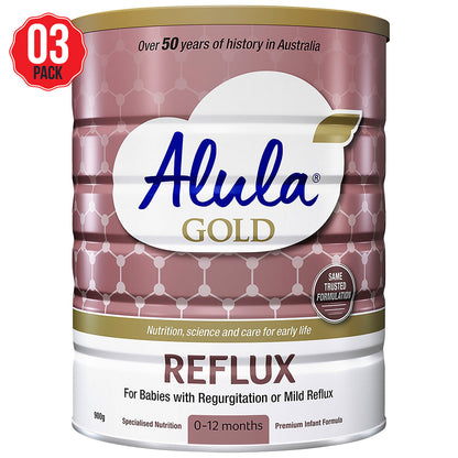 Alula Gold Reflux 0-12 Months 3 x 900g Baby Formula