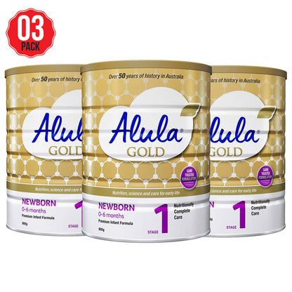 Alula Gold Stage 1 Infant Formula 3 x 900g