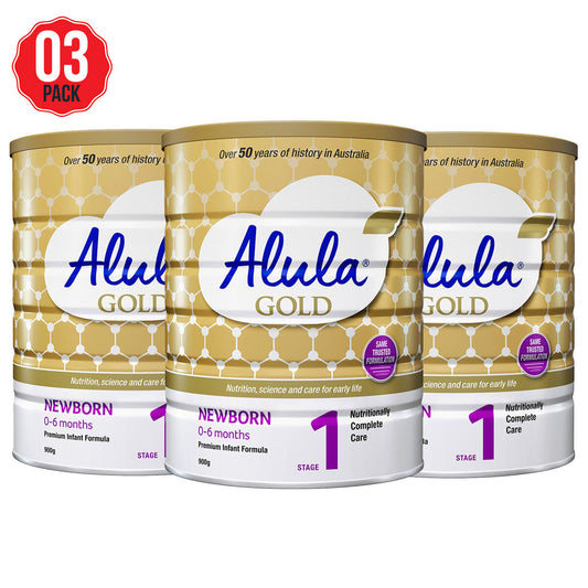 Alula Gold Stage 1 Infant Formula 3 x 900g