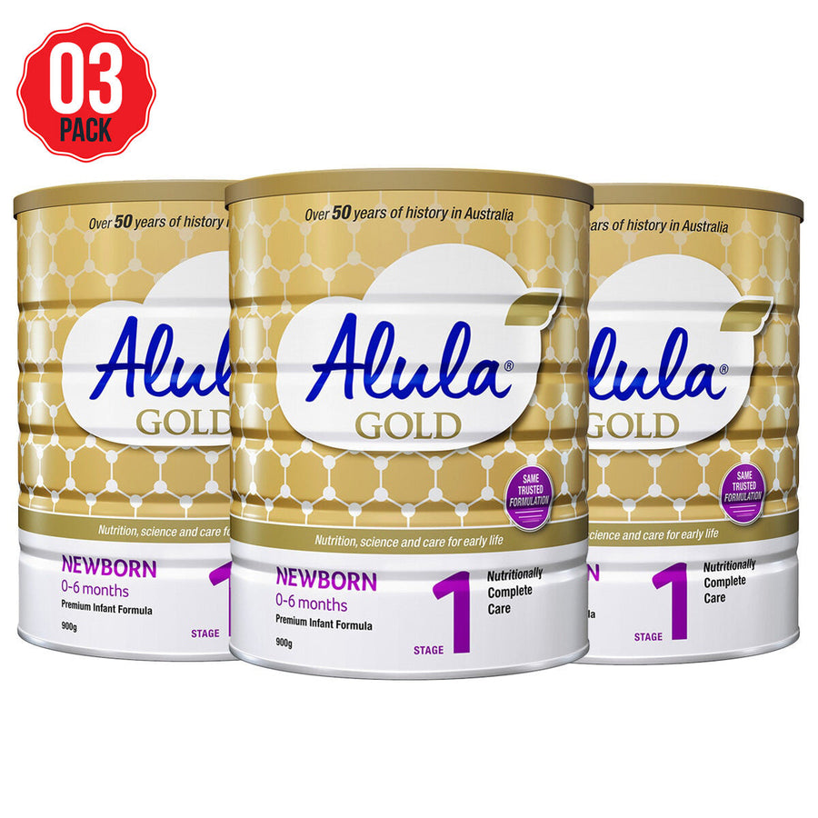 Alula Gold Stage 1 Infant Formula 3 x 900g - SuperSaverAU - view 1