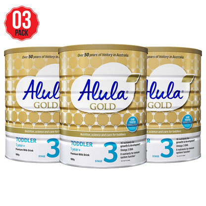 Alula Gold Stage 3 Infant Formula 3 x 900g