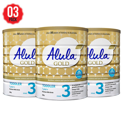 Alula Gold Stage 3 Infant Formula 3 x 900g - SuperSaverAU - view 1