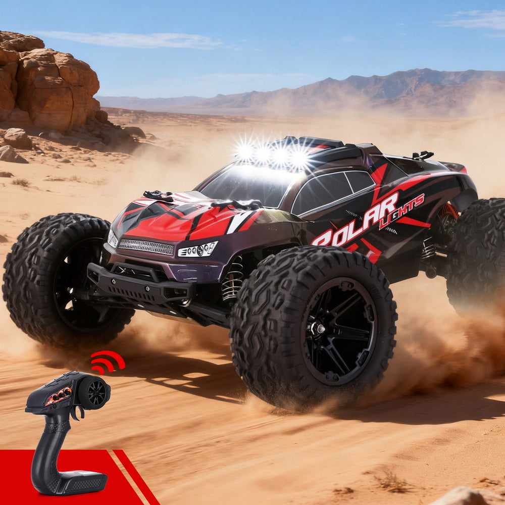 Keezi 2WD Off-Road Remote Control Car with Lights for Kids