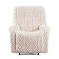 Artiss Stretch Recliner Chair Cover with Side Pockets - Beige