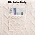 Artiss Stretch Recliner Chair Cover with Side Pockets - Beige