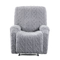 Artiss Stretch Recliner Chair Cover with Side Pockets - Grey