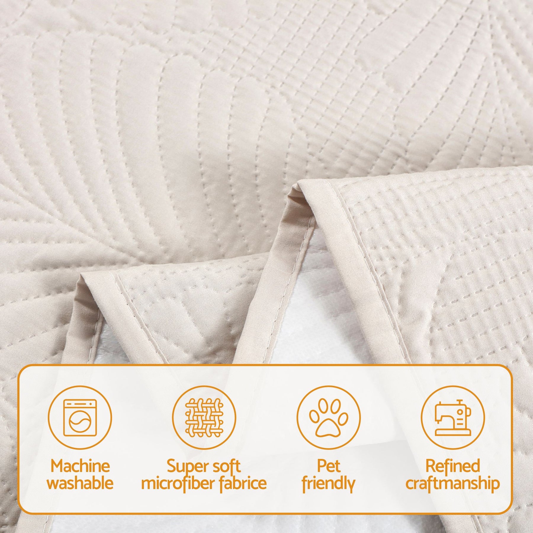 Artiss Waterproof Quilted Recliner Chair Cover
