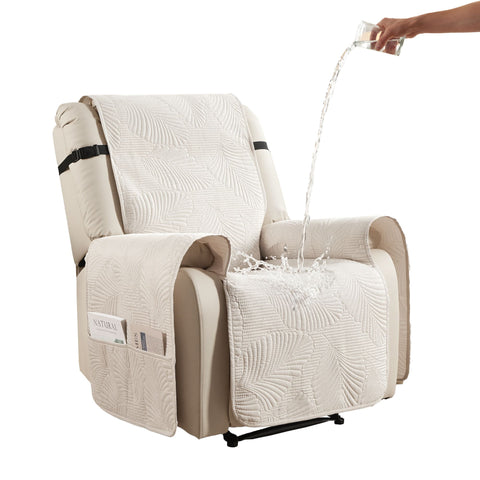 Artiss Waterproof Quilted Recliner Chair Cover