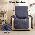 Artiss Waterproof Quilted Recliner Chair Cover - Grey