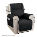Artiss 100% Water Resistant Recliner Chair Cover 1 Seater Black - SuperSaverAU - view 1