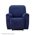 Artiss Velvet Recliner Chair Cover - 1 Seater Navy - SuperSaverAU - view 3