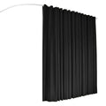 Artiss Black Ceiling Mounted Room Divider Curtain with Flexible Track 254x213cm