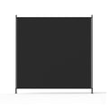 Artiss 175x180cm Black Fabric Room Divider Screen - SuperSaverAU - view 3