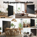 Artiss 175x180cm Black Fabric Room Divider Screen - SuperSaverAU - view 6