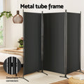 Artiss 3 Panel Room Divider Screen - Black 260x180cm - SuperSaverAU - view 4