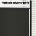 Artiss 3 Panel Room Divider Screen - Black 260x180cm - SuperSaverAU - view 5