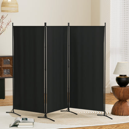 Artiss 3 Panel Room Divider Screen - Black 260x180cm