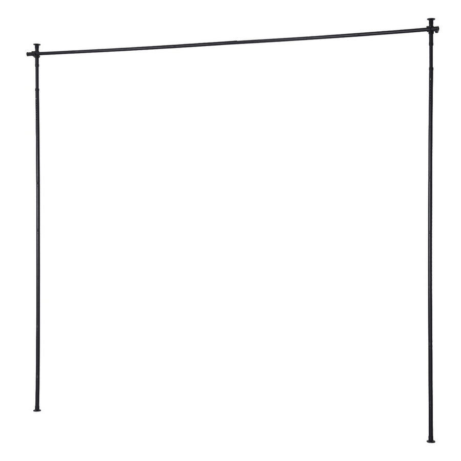 Artiss Black Extendable Room Divider Curtain Rod Adjustable Privacy Stand