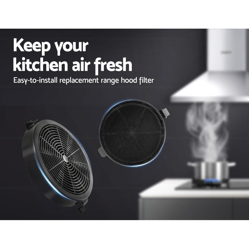 Devanti 11cm Range Hood Carbon Charcoal Filters Replacement X2 - SuperSaverAU - view 4