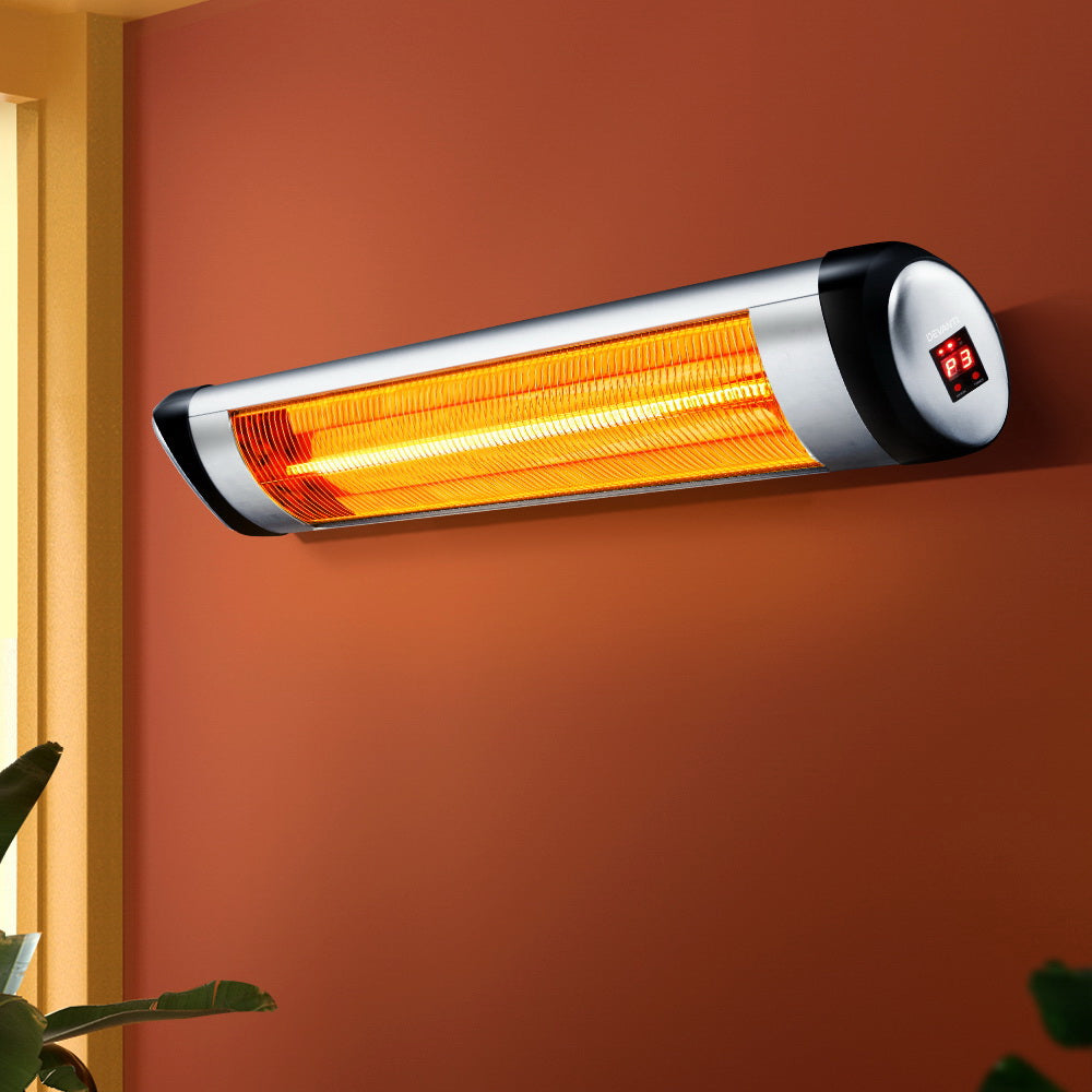 Devanti 1500W Hanging Infrared Heater with Remote - Black