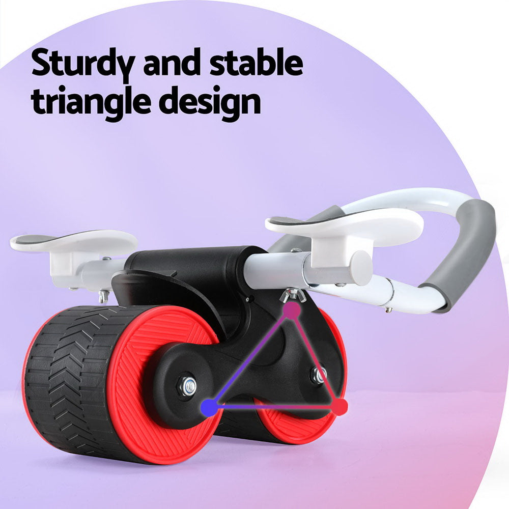 Everfit Ab Roller Automatic Rebound Abdominal Wheel with Knee Pad Home Gym Sport - SuperSaverAU - view 5